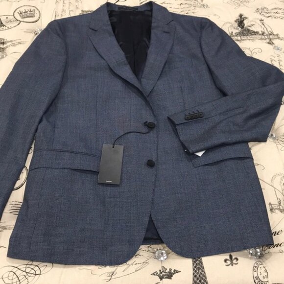 HUGO BOSS Novan Slim Fit Houndstooth Wool Coat - Picture 6 of 13